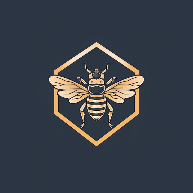 Desenho gratuito de logotipo de rainha de abelha para a sua empresa