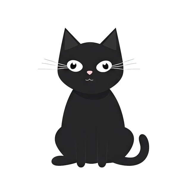 Desenho Animado Minimalístico Para Gatos Ilustração Stock