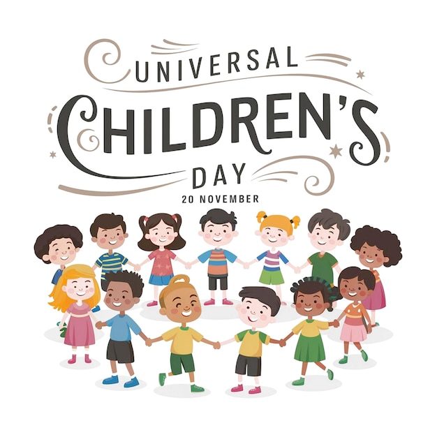 Desenho para o Feliz Dia Universal das Crianças
