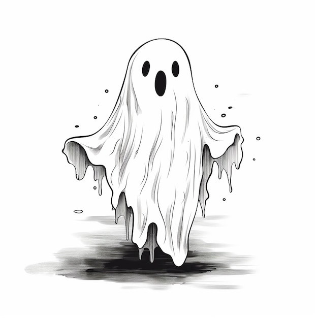 Bonito Desenho Animado Halloween Fantasma. Pixel Perfeito, Editável Traço  Linha De Arte Ícone Royalty Free SVG, Cliparts, Vetores, e Ilustrações  Stock. Image 176396730