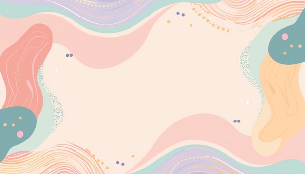 Desenho plano de fundo abstrato com um espaço vazio no meio