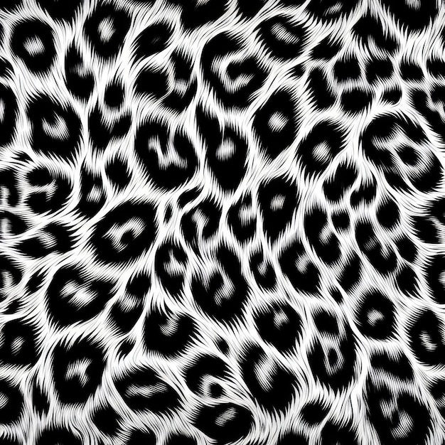 Desenho realista da pele de leopardo