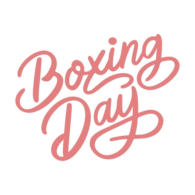 Desenho Vintage Vector Boxing Day