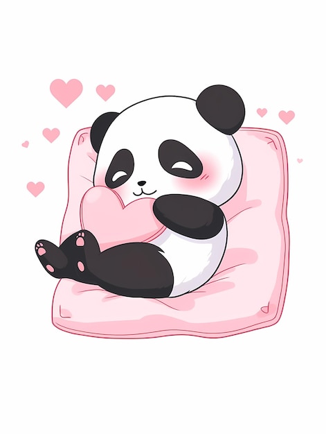 Foto desenhos coloridos de panda fofodesign de personagens de pandapinturas decorativas pandas ferrania e bambu