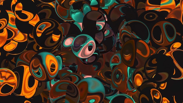 Desenhos de fundo de ilustração abstrata brincalhão de bolha