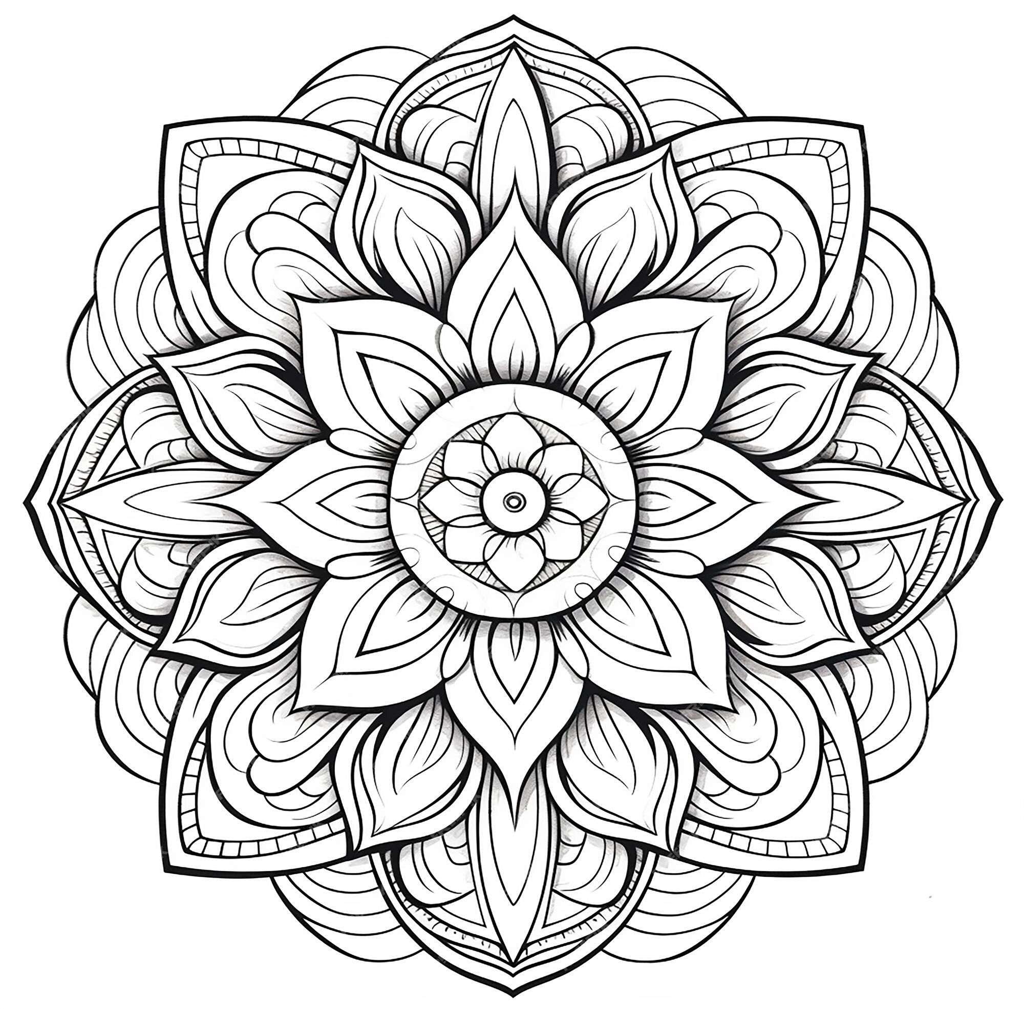 Desenho Para Colorir Mandala - Imagens Grátis Para Imprimir - img