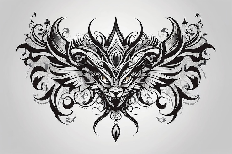 Foto desenhos de tatuagem vetoriais