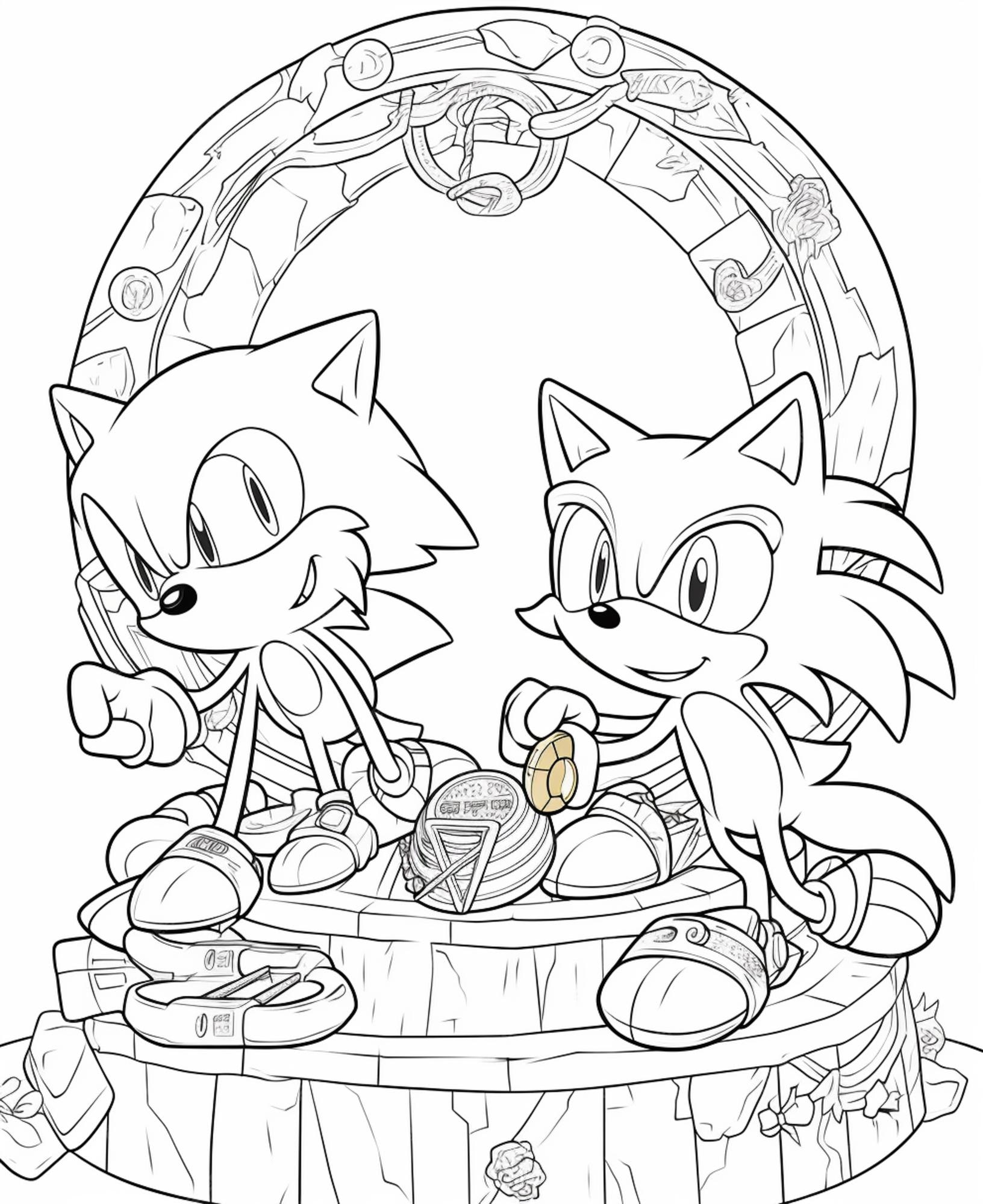 Desenhos para colorir sonic the hedgehog