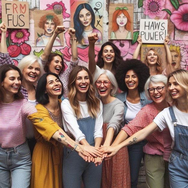 Foto desenhos para o dia da mulher e todos os dias relacionados com a mulher