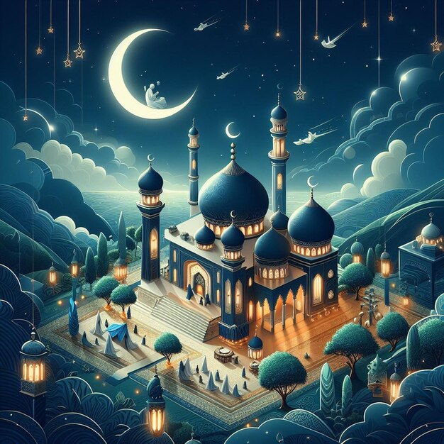 Desenhos para todos os eventos islâmicos como Mahe Ramadan e Eid ul Fitr