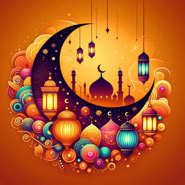 Desenhos para todos os eventos islâmicos como Mahe Ramadan e Eid ul Fitr