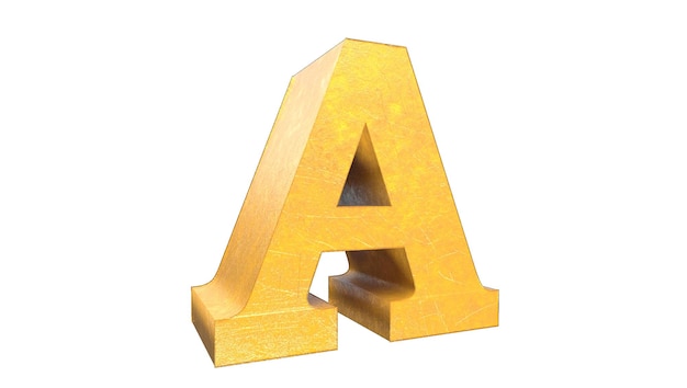 Desenhos únicos de alfabeto 3D