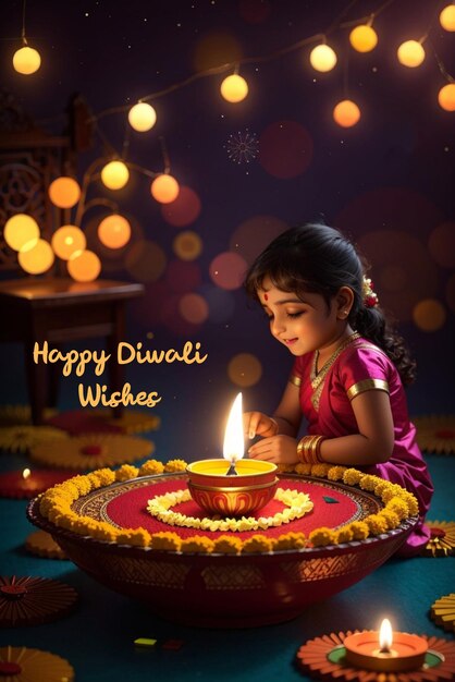 Deseos felices de Diwali