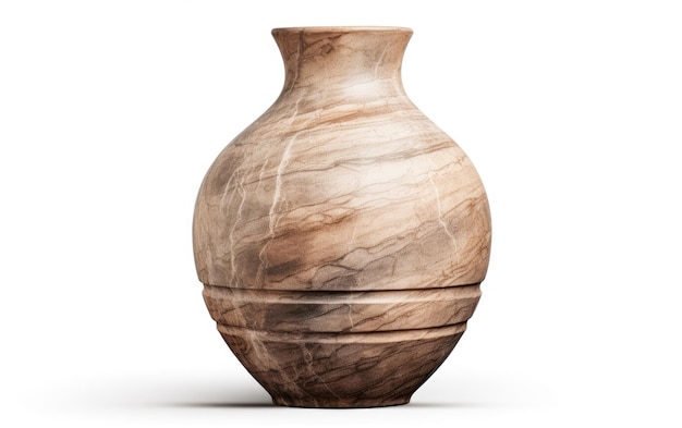 Desert Bloom Delight Vase de arenito em uma superfície branca ou clara PNG fundo transparente