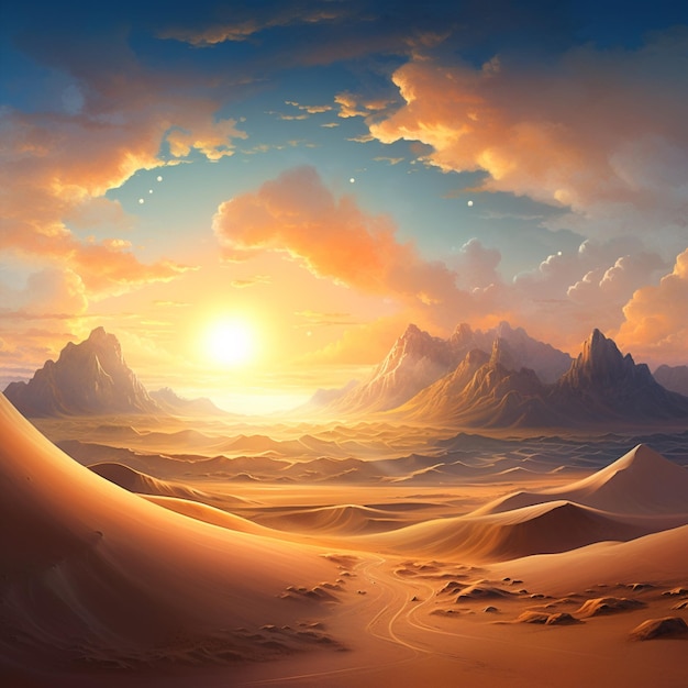 Desert Dreams Eine ätherische Landschaft aus Sanddünen