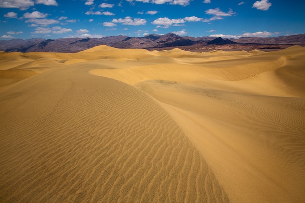 Deserto de mesquite dunes no parque nacional do vale da morte