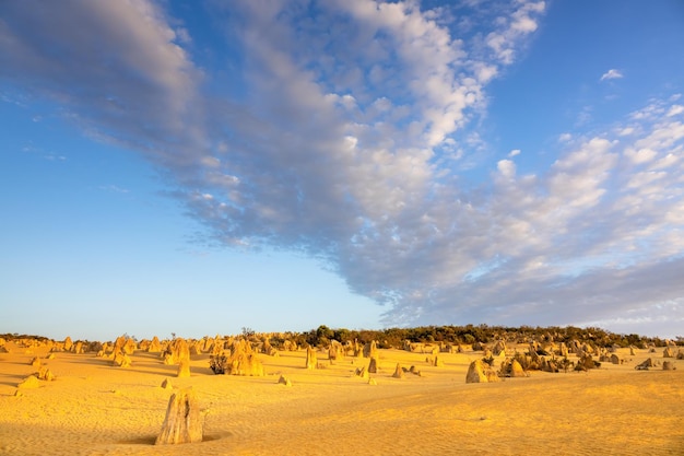 Deserto de Pinnacles no oeste da Austrália