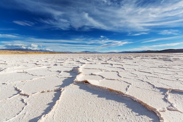 Deserto de sal na província de jujuy, argentina