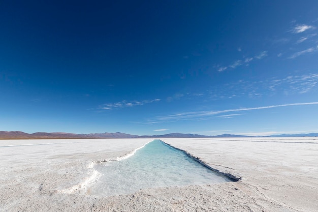 Deserto de sal na província de Jujuy Argentina