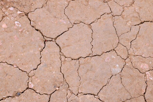 Deserto de textura de fundo de terra vermelha rachada