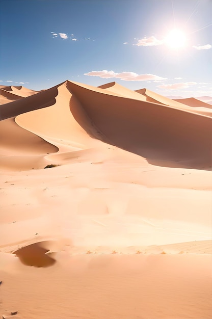 deserto do saara uma bela imagem com ultra realista tempestade de areia