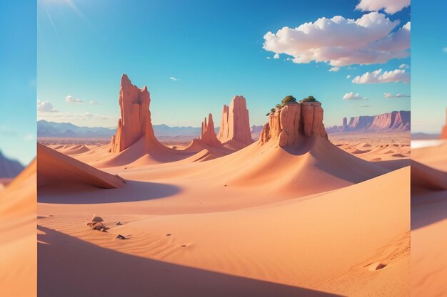 deserto gobi amarelo areia natureza paisagem deserto papel de parede ilustração mundialmente famoso