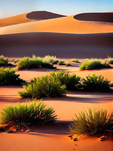 Deserto realista na paleta neutra de alto detalhe da primavera