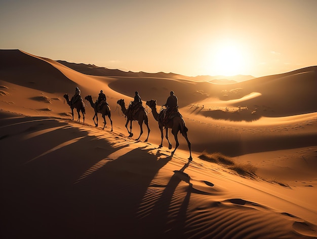 Desfile de camellos Un viaje por el desierto de Arabia