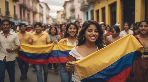 Un desfile en Colombia