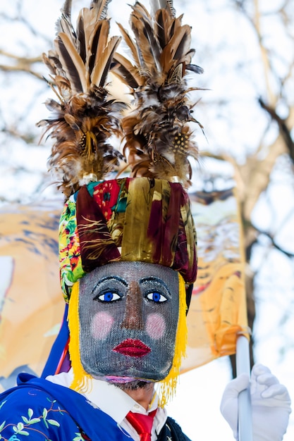 Desfile de fantasias e máscaras tradicionais da Ibéria no VIII Festival Internacional de Máscaras Ibéricas.