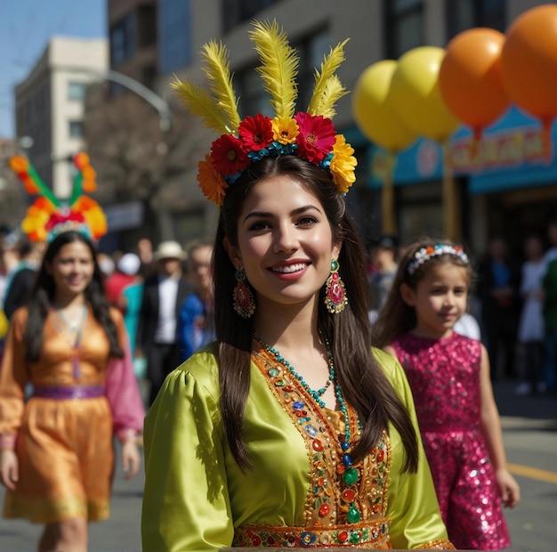 Foto desfile de rua de nowruz