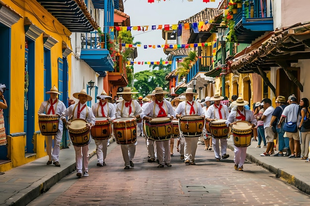 Foto desfile do patrimônio de barranquillas