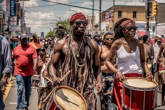 Desfile y festival anual de Juneteenth