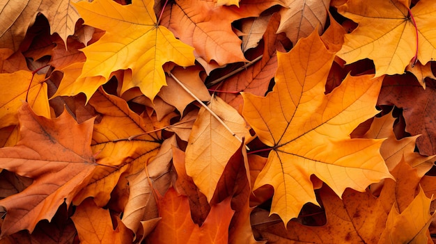 Foto del desfile de hojas de otoño