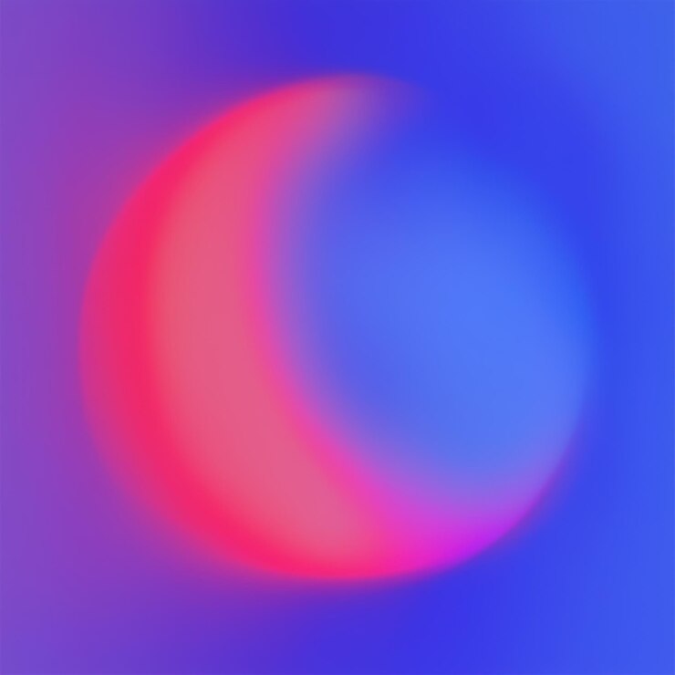 Foto desfocado abstracto con rosa y azul