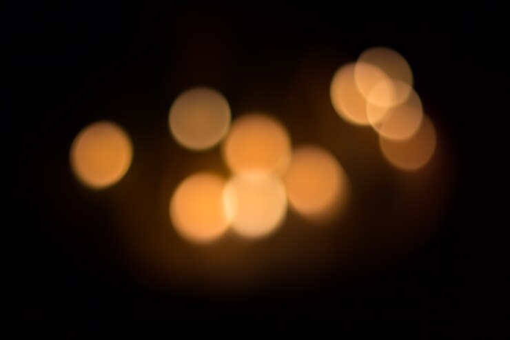 Foto desfocalizada ciudad noche filtrado bokeh fondo abstracto