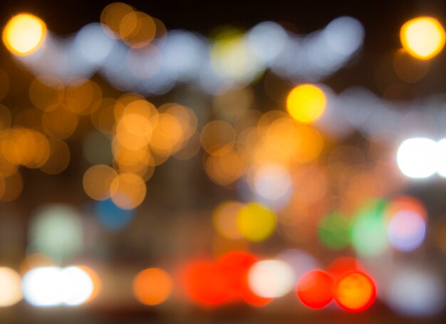 Desfocar luzes bokeh