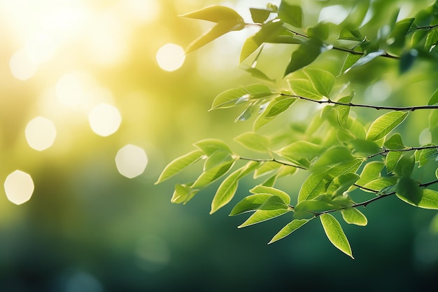 Desfoque criativo de vegetação de primavera