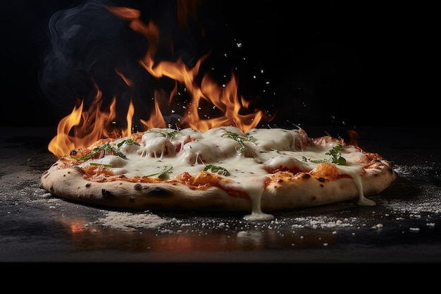 Foto desfrutando do amor pela pizza napolitana