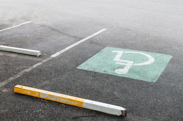 Foto deshabilitado en el estacionamiento