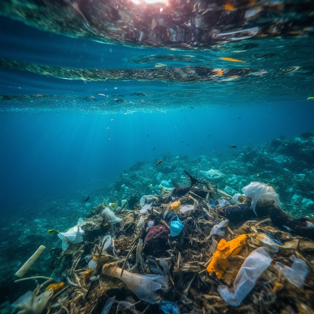 Deshechos plásticos en las profundidades del océano