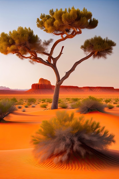 desierto árbol
