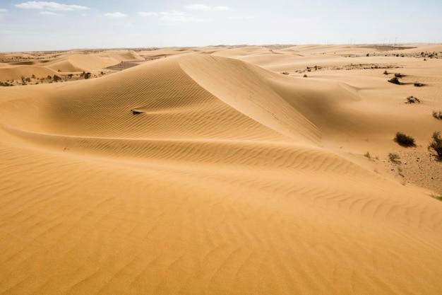 Desierto de arena Hermoso paisaje en el desierto marroquí maroc