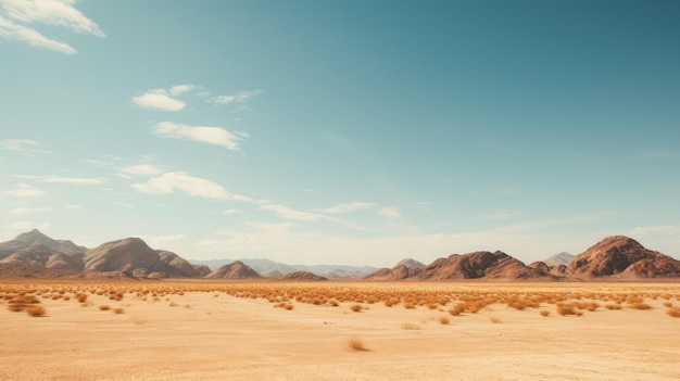 Desierto y cielo azul generado por IA Imagen