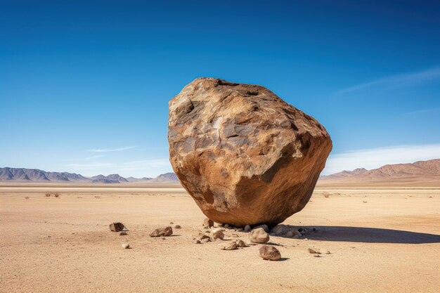 Foto en el desierto generativo ai roca