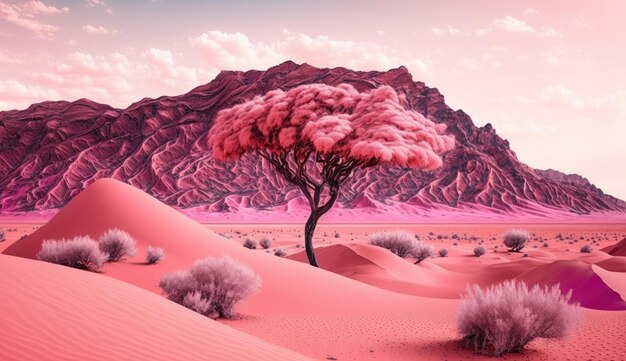 Foto el desierto rosado