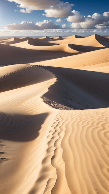 el desierto soleado