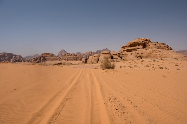 El desierto de Wadi Rum en Jordania