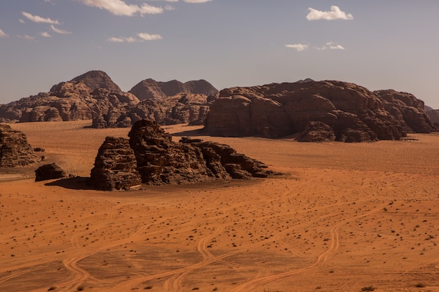 Desierto de Wadi Rum en Jordania