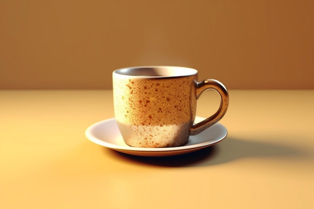 Design artístico de xícara de café Inteligência Artificial Gerativa